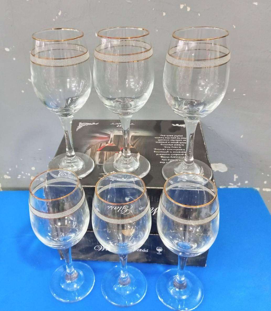 6pcs gold rim wine glasses
KSh