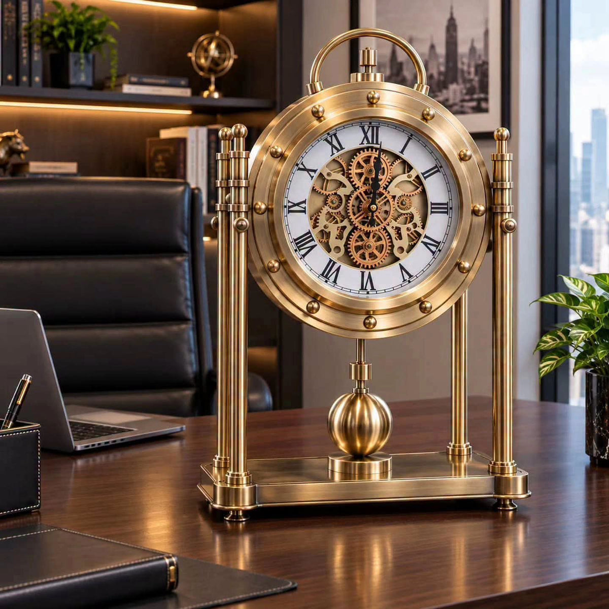 Heavy vintage desktop clock