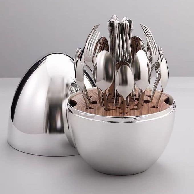 24 pcs Egg shell cutlery set