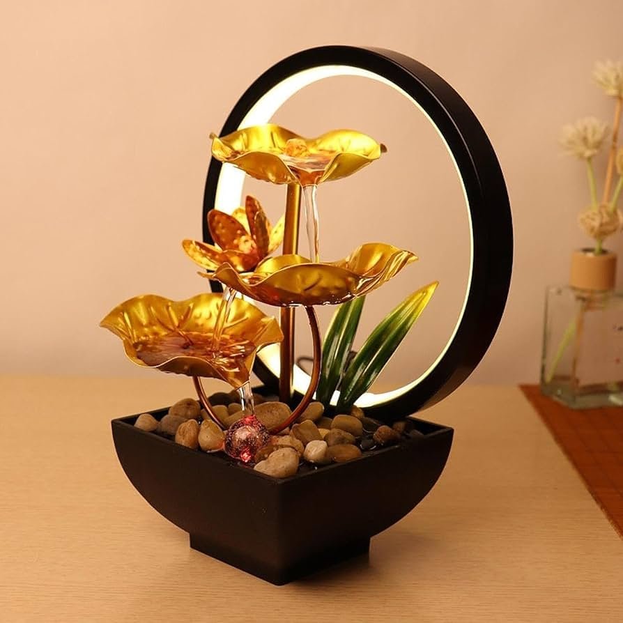 LED ring water fountain