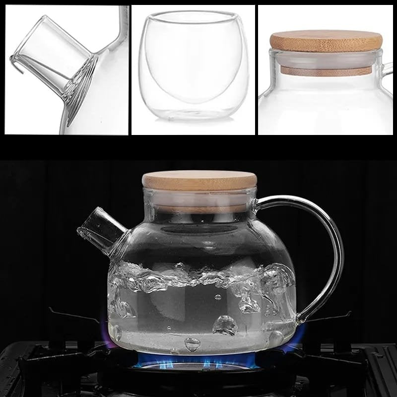 Heat resistant glass, coffee tea pot