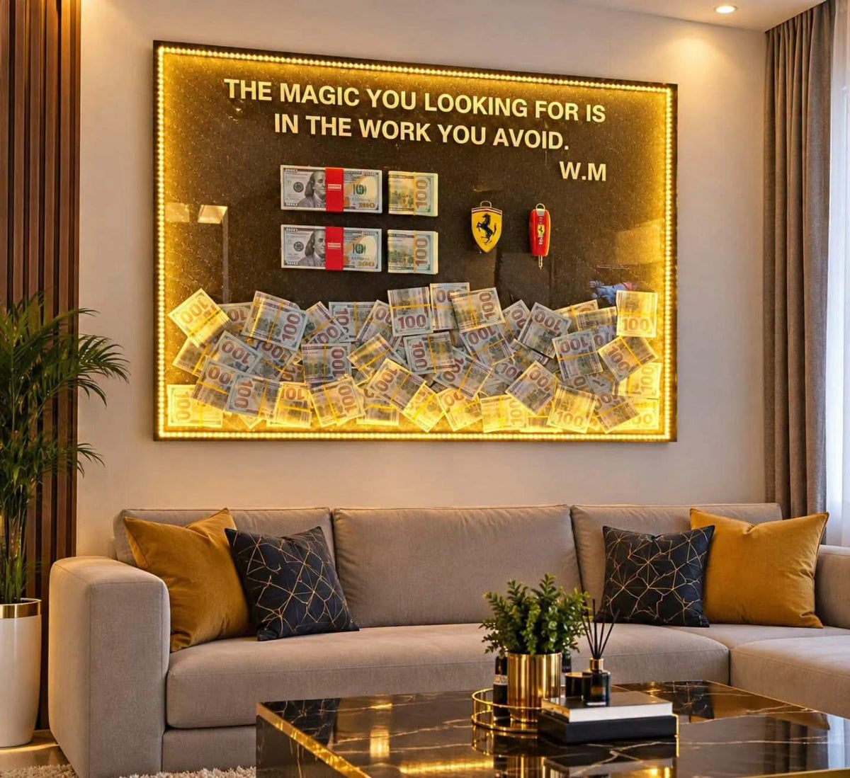 Led Dollar art