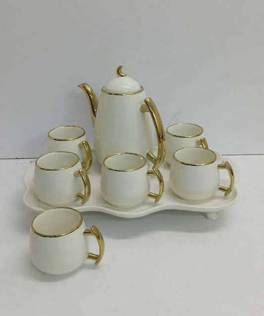 Tea set with kettle and tray