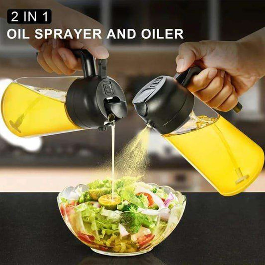 2 in 1 oil bottle( can spray oil can also dispense oil