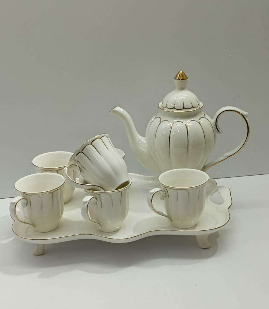 Tea set with tray