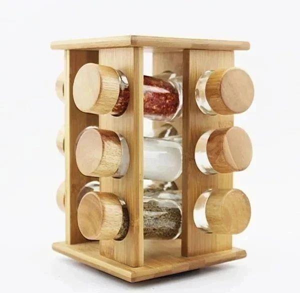 spice rack, spice jars