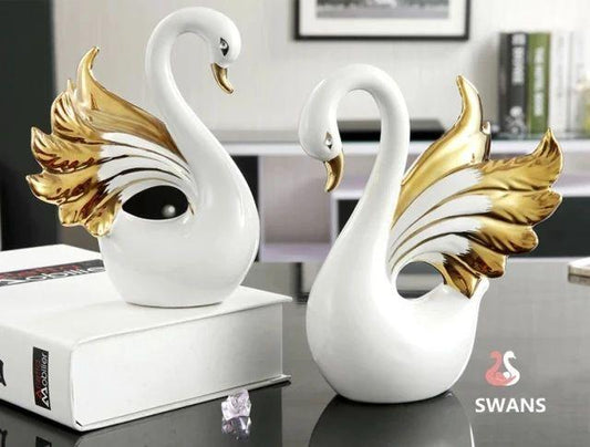 decorative swan, office decor, home decor