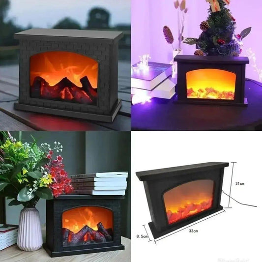 LED Flame Electric Fireplace