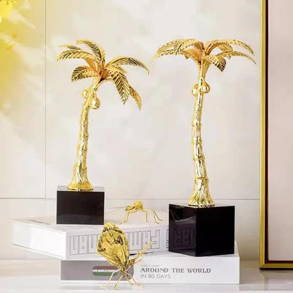 Modern Metal Coconut Tree Ornament