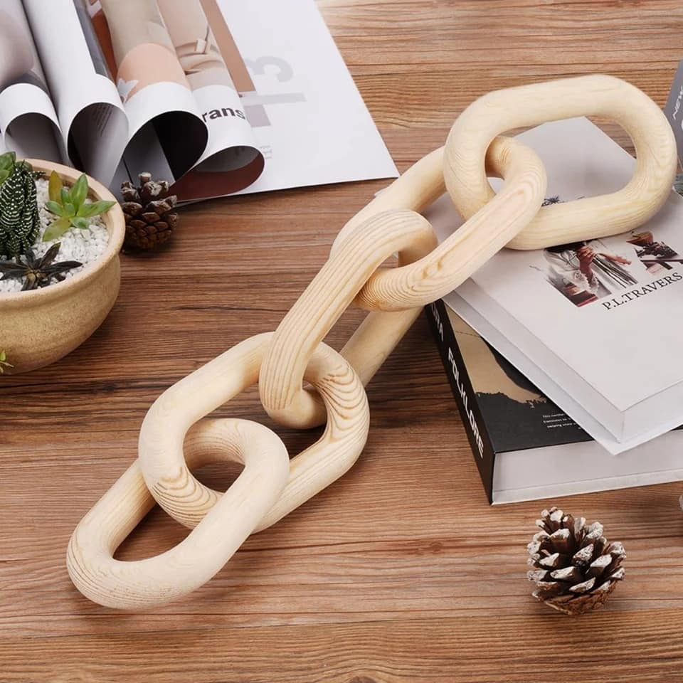 wood chain, home decor