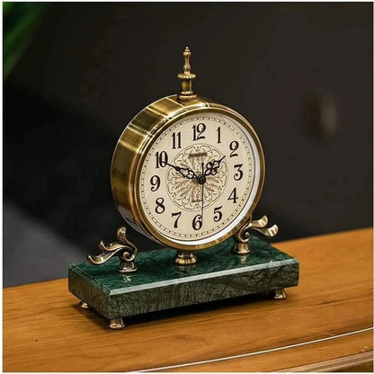 Vintage Marble Table Clock