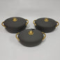 SET OF 3 FOREVER GOLD LUXURIOUS HOTPOTS