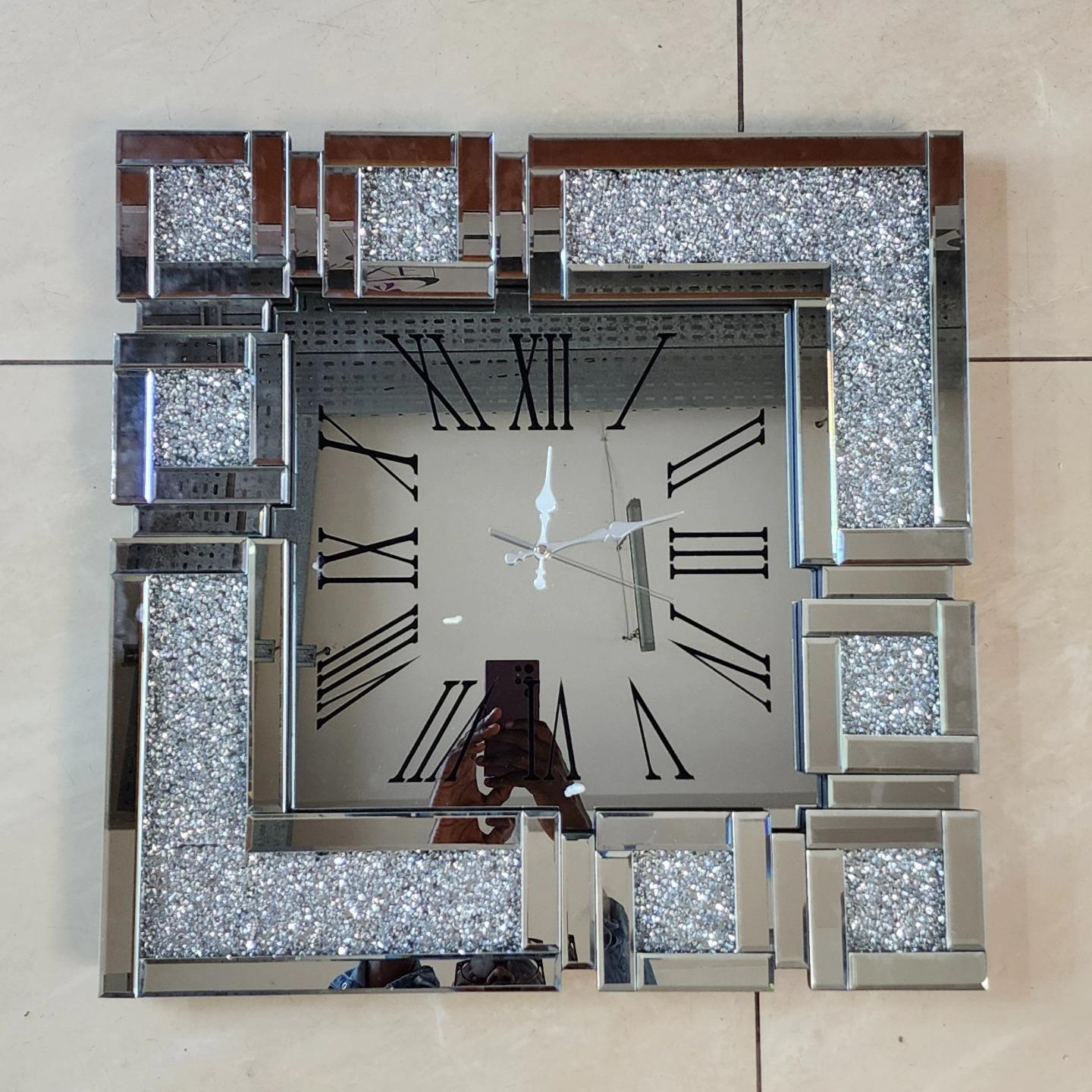 crystal wall clock