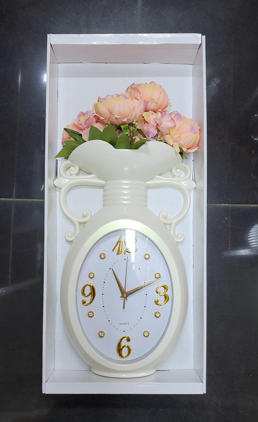 vase wall clock