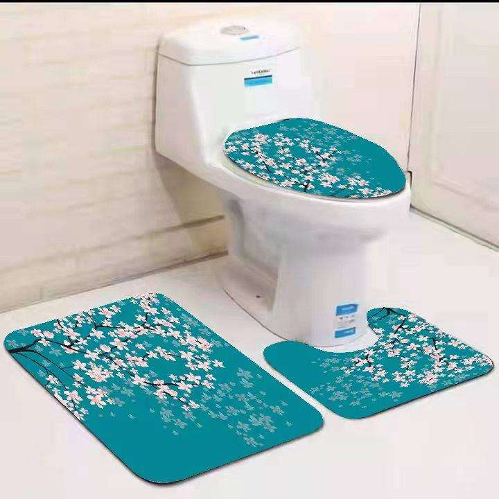 3 pcs bathroom mats set