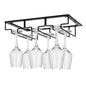 Wine Glass Rack 3 Rows Wine Glass Holder Under Cabinet Stemware Wine Glass Hanger Metal Organizer for Kitchen Bar