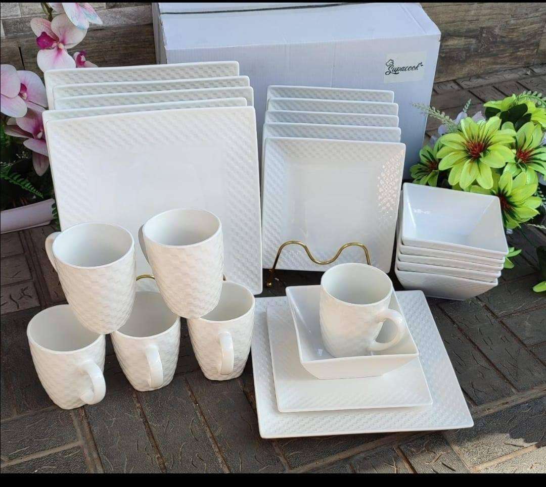 24 pcs square dinner set