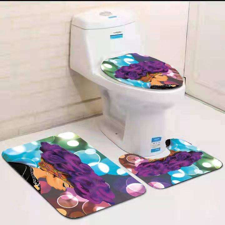 3 pcs bathroom mats set