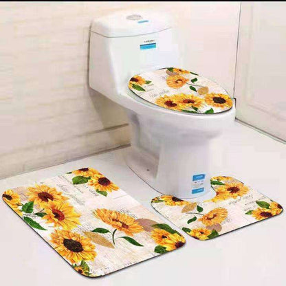 3 pcs bathroom mats set