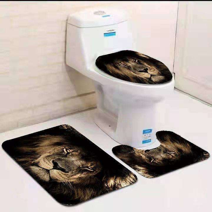 3 pcs bathroom mats set