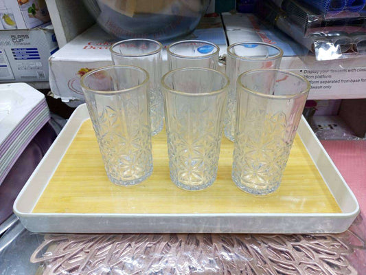 6 pcs star water glasses