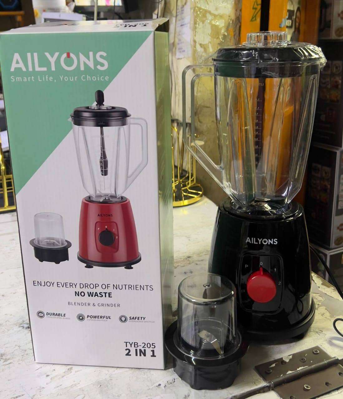 AILYONS 2 In 1 Blender With Grinding Machine 1.5 Ltrs