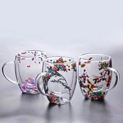 One pc Floral double sided mugs