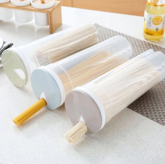 Container,Pasta Noodle Grain Cereal Bean Rice Food Storage Container Kitchen Sealed Box – Light Blue