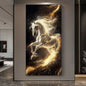 LED frame crystal porcelain decorative wall art