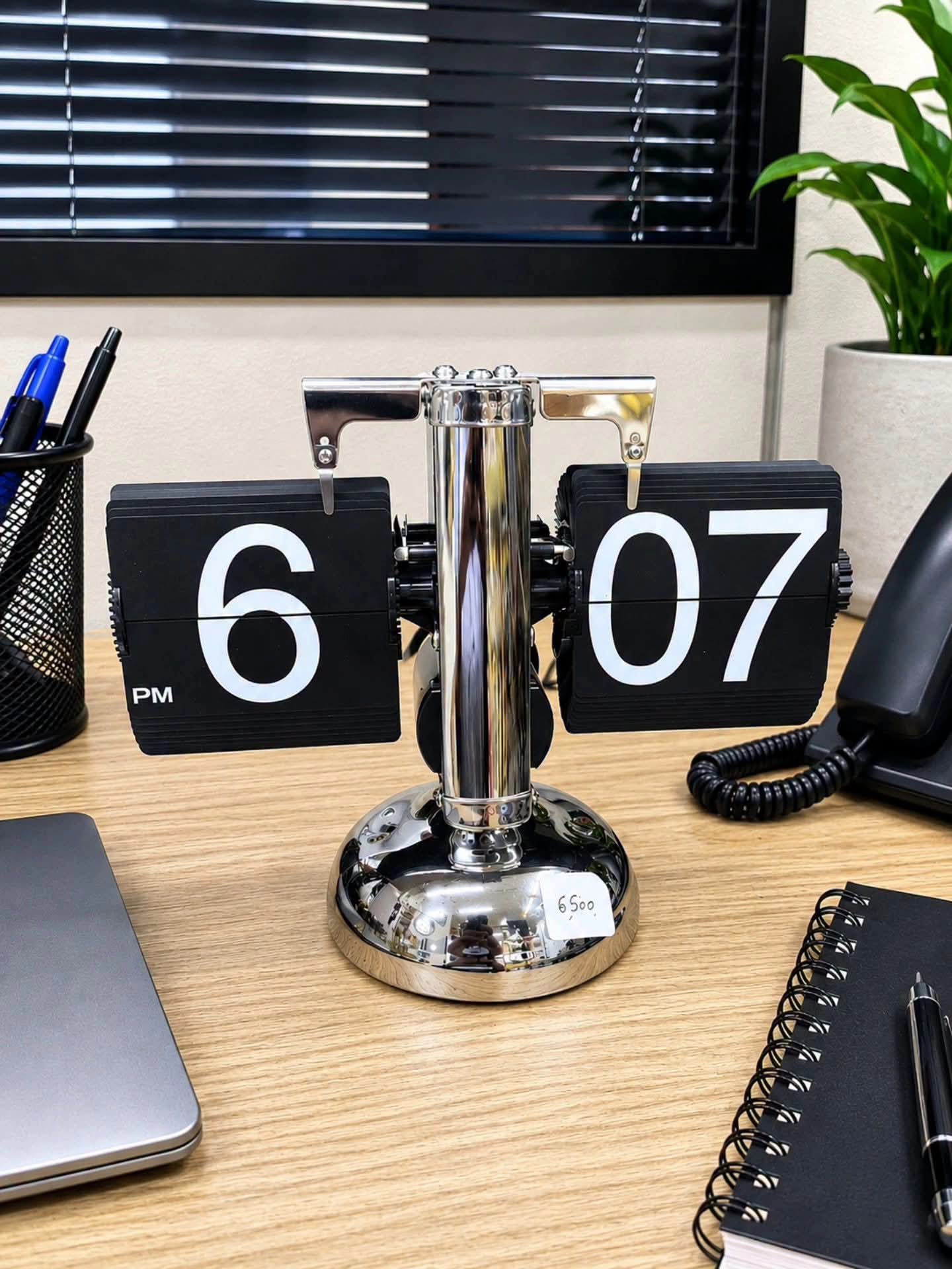 Automatic desktop clock