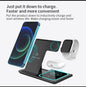 3 in 1 wireless charger for phone,airpods and smart watch