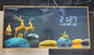 Crystal Porcelain Aluminium Frame Digital Wall Clock