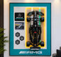 LED Formula 1 cars wall decor