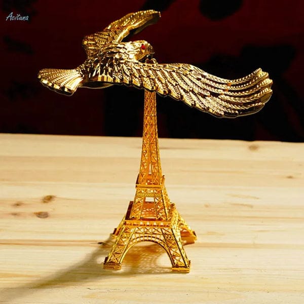 Levitating eagle on effiel tower
