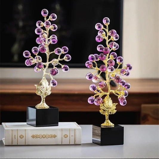 Crystal Purple Grape Fortune Tree