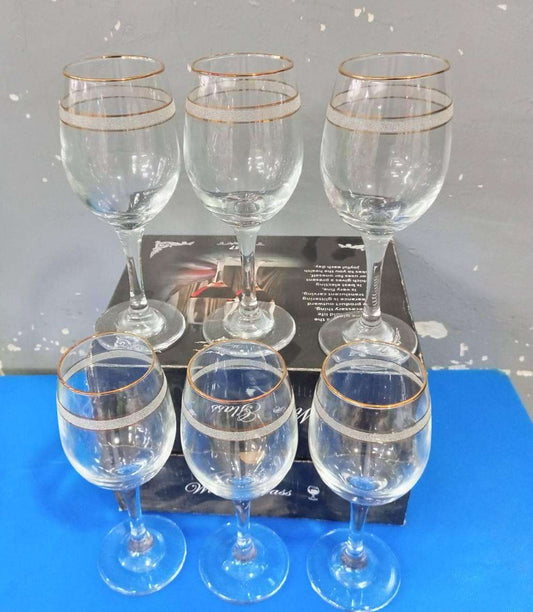 6pcs gold rim wine glasses
KSh