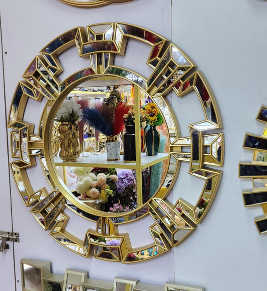 Antique Round Decorative Wall Mirror