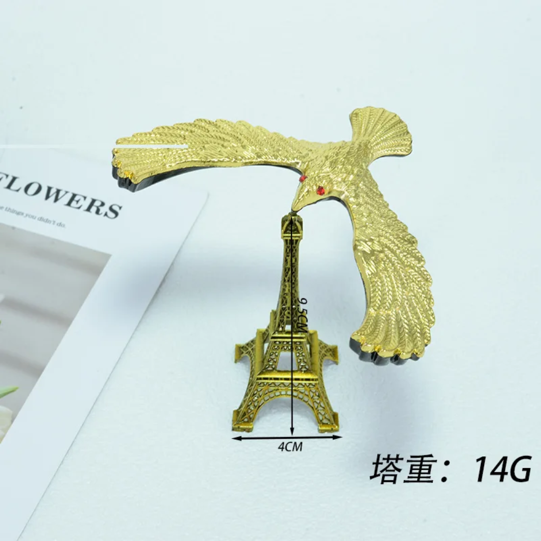 Levitating eagle on effiel tower