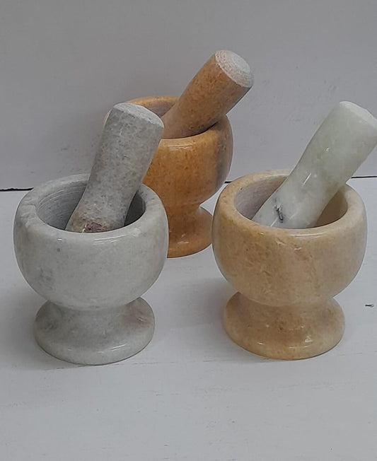 Marble stone pestle and motor, heavy granite stone pestle and motor