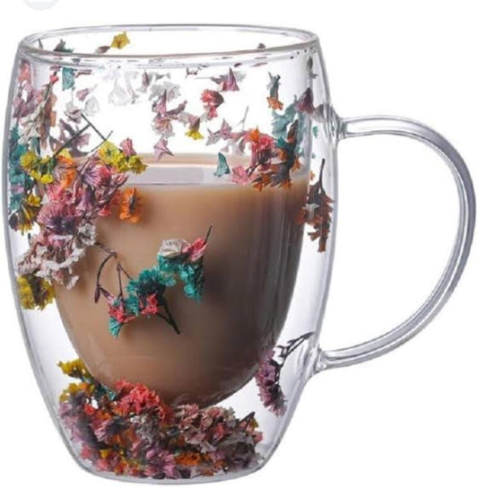 One pc Floral double sided mugs