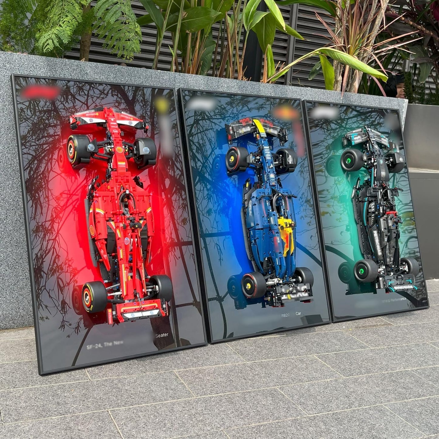 Lego cars with LED display frames, Car Wall Mount for Lego , Display Wallboard with LED Lights for Car, Adult Collectibles Wall Mounted for Building Blocks, Gifts for Lego Lovers ( including cars)