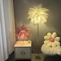 Ostrich feather lamp