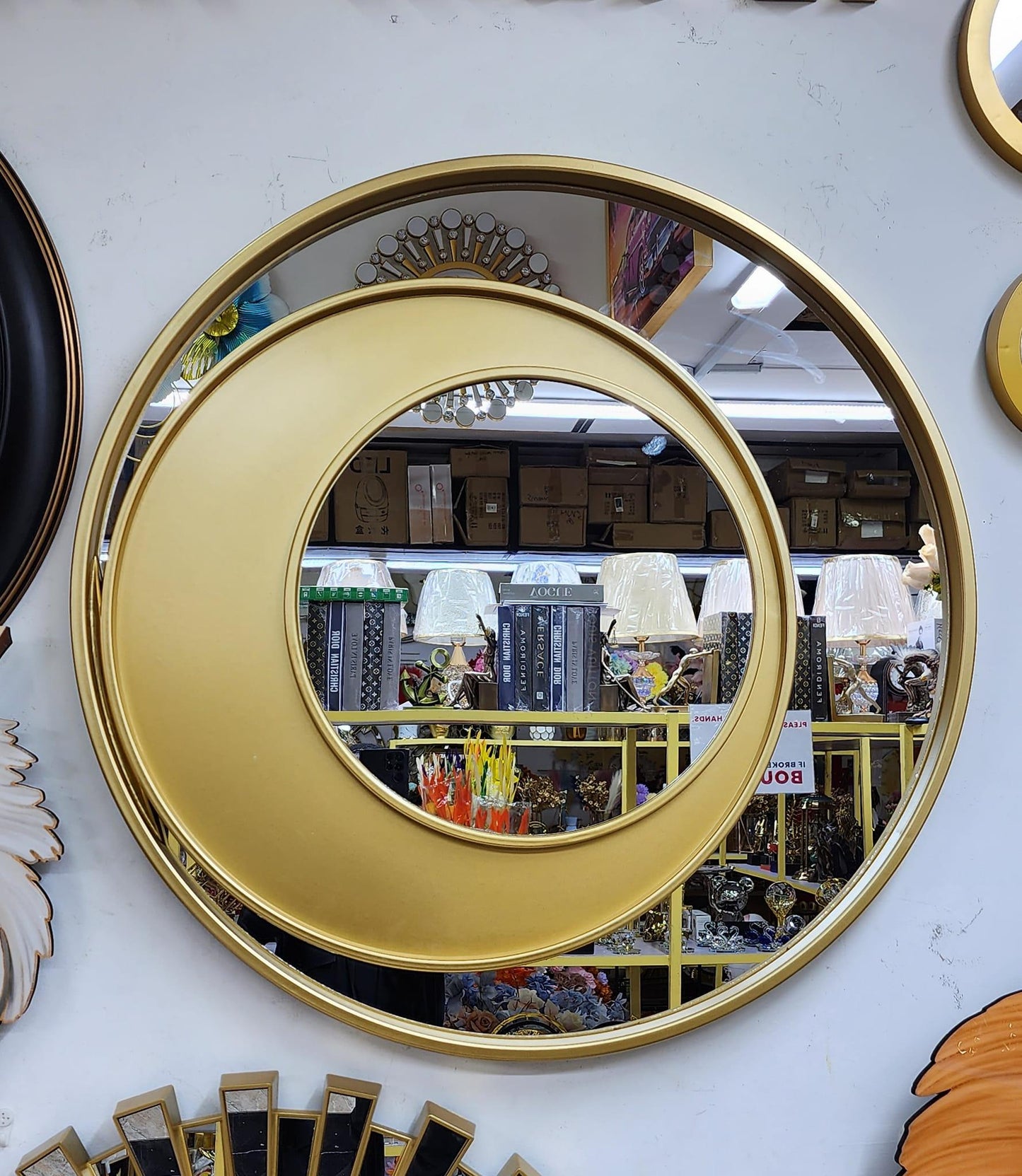 Crescent Moon Decorative Mirror