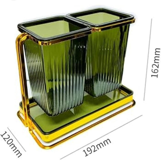 Acrylic Home basis 2slot cutlery Holder