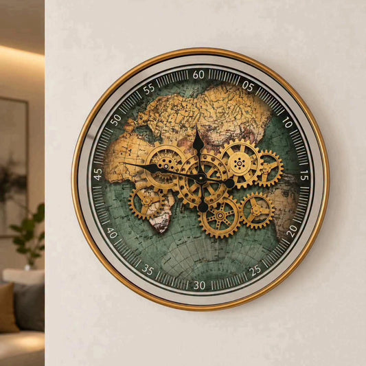 Vintage gear wall clock
