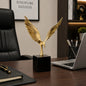 Metallic eagle decor