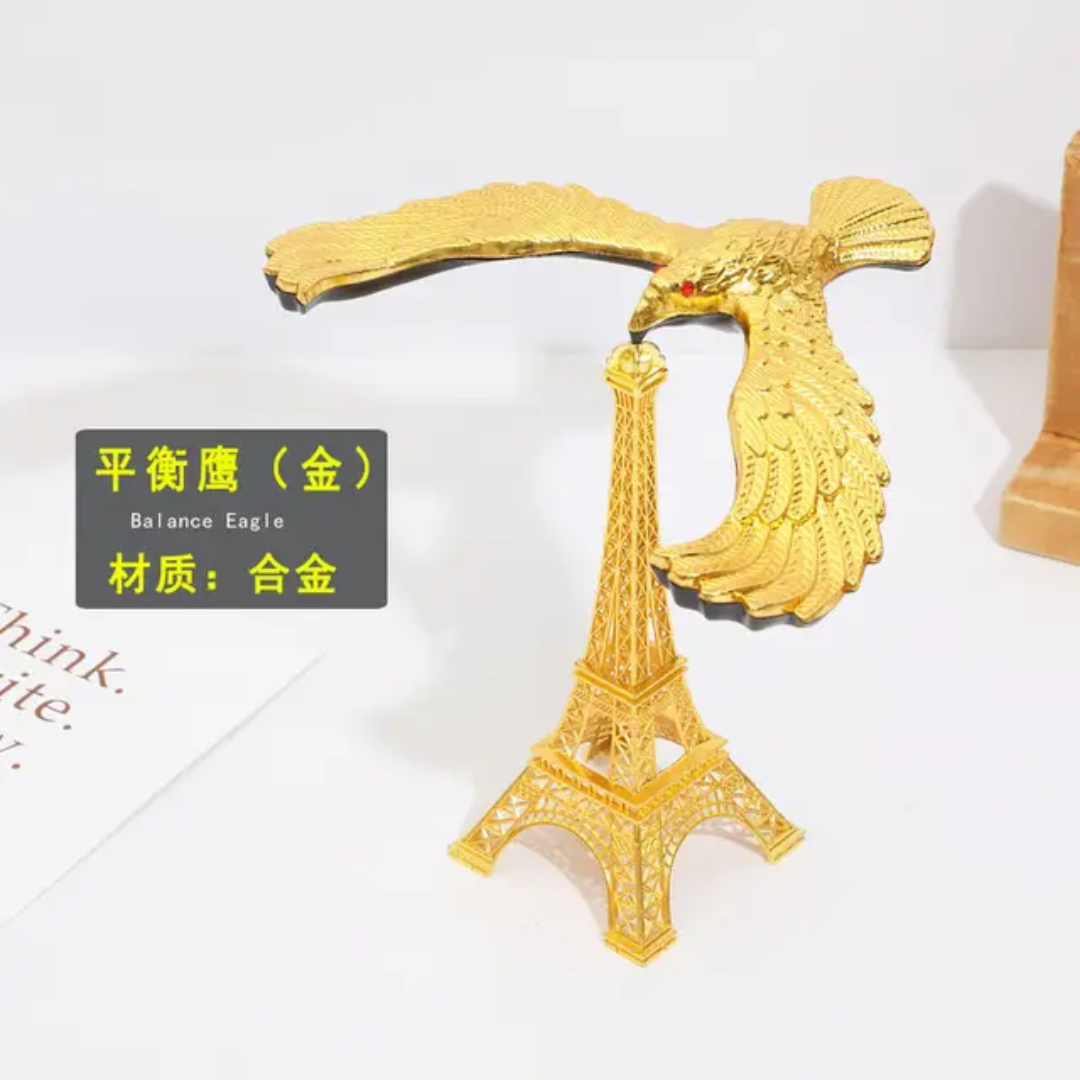 Levitating eagle on effiel tower