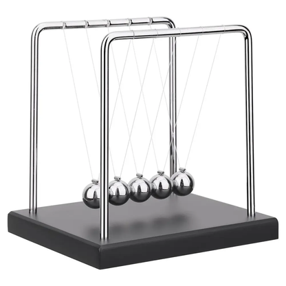 Newtons, Demonstrate Laws With Swinging Balls, Steel Balance Magnetic Ball Physics Science Pendulum Balls Office Desk Fun Toy