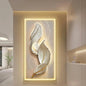 3D Feather Wall Art With Led Light