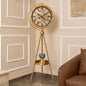 Tall tripod real moving gear clock